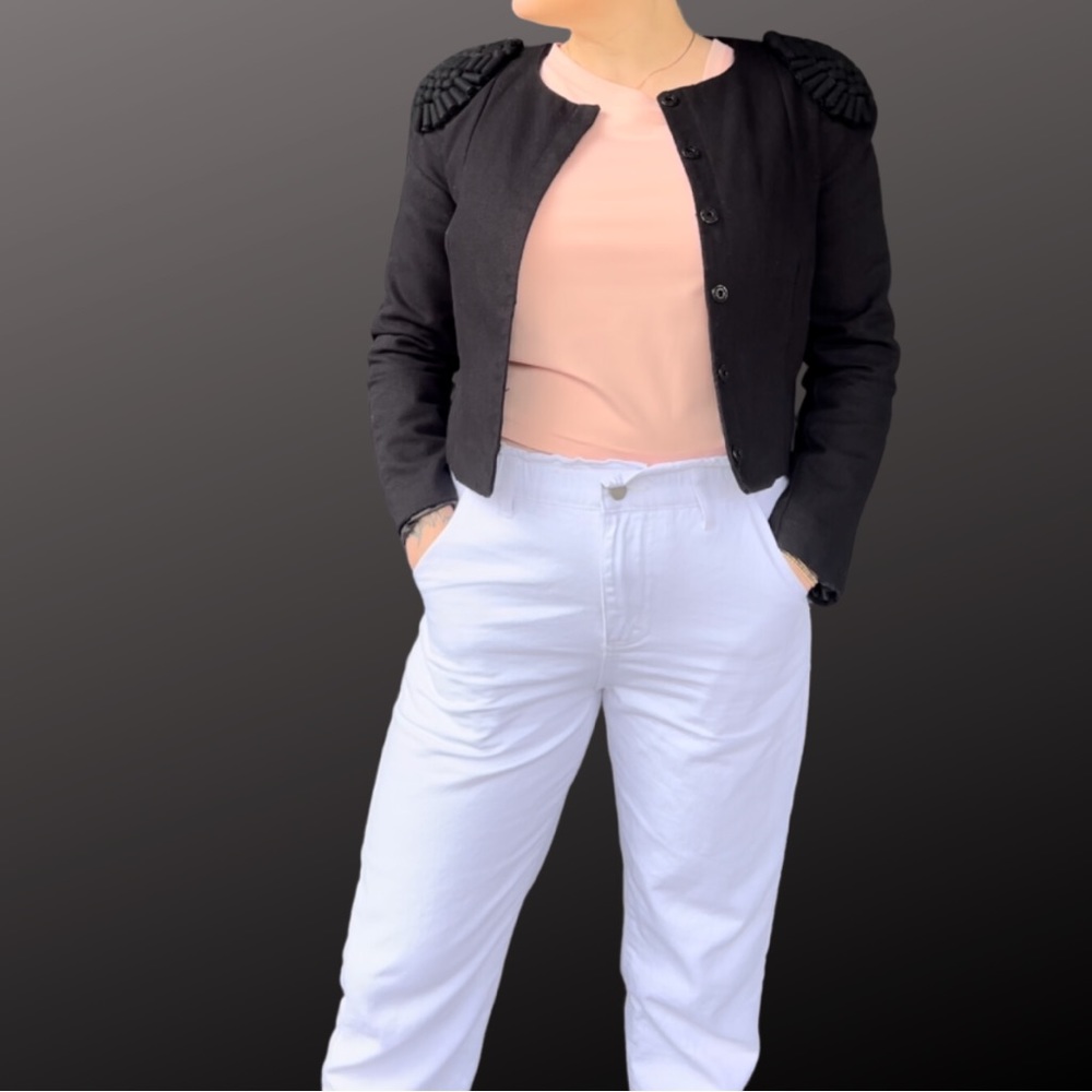 H&M black jacket size 4